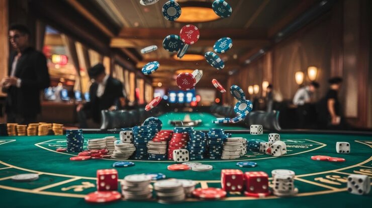 imbasslot mobile app interface showing live dealer table and account menu